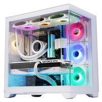 Nuevo diseño fresco Estuches de computadora & Tower PC Gabinete ATX PC Gaming Computer Chasis Full Tower Cyborg Desktop PC Case con ARGB Fan