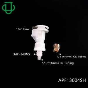 Conector rápido hembra serie AP de 6-10 mm de plástico con válvula y abrazadera para tuberías de fluidos - Product Image 5