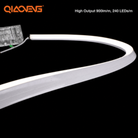 Bande néon tricolore en gros 24V 2835 240 LED/m L16*H16mm 5000K Lumière du jour Ra80 IP68 Rouleau de 5m USB Dimmable Télécommande