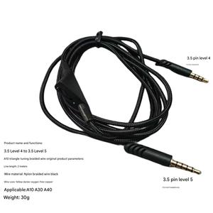 Câble <span class=keywords><strong>audio</strong></span> de réparation tressé de 2 m, parfaitement compatible avec les casques Astro A10 A40, câbles vidéo de qualité pour le gaming - Product Image 5