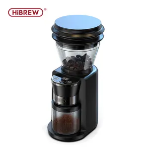 HiBREW-molinillo de café Espresso pequeño, molinillo de café automático negro, rebaba eléctrica