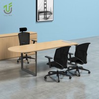 Bureau de direction modulaire moderne IULTRA avec design écologique en MDF/MFC, table de bureau de luxe