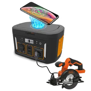 Freight Free in the U.S Battery Supply Energy System 200W Portable Power Station with 50/60W Foldable Generator Solar Panels 100