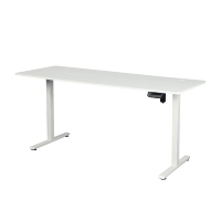 Cadre de bureau moderne à hauteur réglable assis sur pied Table de mobilier de bureau Bureau d'ordinateur élévateur électrique avec moteur unique