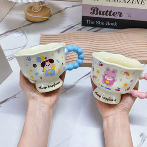 <span class=keywords><strong>Tazza</strong></span> in Ceramica a Forma di Cucciolo con Pois, <span class=keywords><strong>Tazza</strong></span> Trendy Instagram per Coppie, Regalo di Compleanno per Migliori Amici - Product Image 4