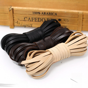 Flat Genuine Leather <b>Rope</b> Cowhide Vegetable Tanned For Jewelry Making <b>Bracelet</b> Necklace Materials - Product Image 2