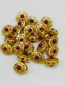 <span class=keywords><strong>Separador</strong></span> de agujeros grandes de latón chapado en oro para pulseras, cuentas de latón, conectores para fabricación de pulseras y collares, gran oferta - Product Image 5