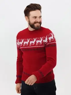 FNJIA Pull de Noël pour homme personnalisé Pull jacquard pour couple Pull de Noël d'hiver fauve de Russie Pull en tricot unisexe