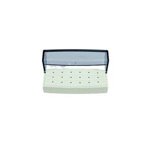 Soporte esterilizador de brocas con tapa abatible de 18 orificios, específico para uso dental, compatible con el comercio transfronterizo, esterilización resistente a altas temperaturas - Product Image 1