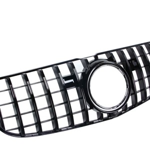<b>Modified</b> Air Intake Grille For Mercedes-Benz GLS166GT 2015-2018 Black And Silver ABS <b>Plastic</b> Bumper Fitment - Product Image 4