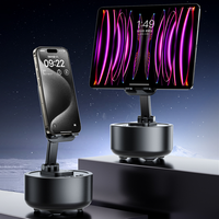 Speaker Multifungsi dengan 360 derajat °   Penyangga Ponsel yang Dapat Diputar dan Disesuaikan Ketinggiannya, Mendukung TWS, USB, AUX, Output USB 5V
