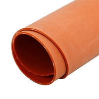 Rouleaux de feuilles de caoutchouc de silicone transparent orange