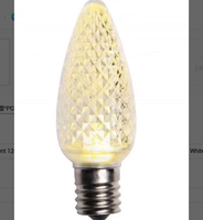Ampoule LED d'extérieur Boyid à bas prix, filament décoratif C9, 120V, culot E17, remplacement de bougie, fraise, SMD, PC, ampoules facettées