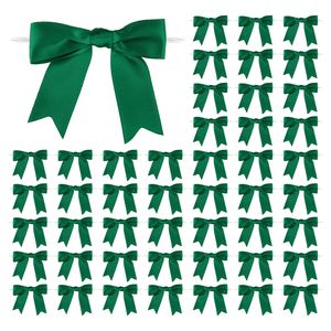 3 pouces de ruban de satin <span class=keywords><strong>rose</strong></span>, nœud torsadé, nœuds préfabriqués pour bouteille de vin, sacs de faveur pour bricolage et rubans cadeaux. - Product Image 4