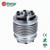 Accouplement à soufflet en acier inoxydable sur mesure OEM, moyeu fendu, connecteur coupleur haute vitesse et couple élevé pour encodeur rotatif, machine textile d'impression