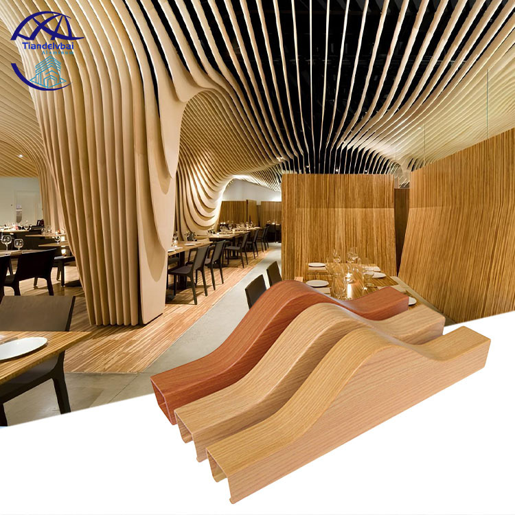 Restaurant Mall Suspended Metal Aluminum Ceiling