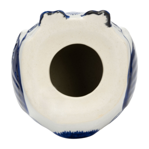 Statuetta Gufo Chinoiserie: Scultura Tradizionale in Ceramica per Arredamento Casa e Ufficio - Product Image 6