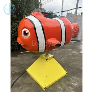 Ride Mechanical Bull Outdoor play equipment for parties Mechanical Rotation Crazy Fish Nemo