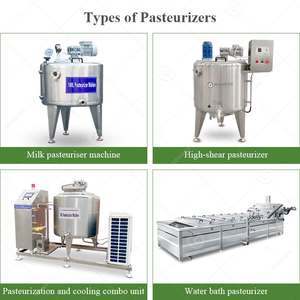 เครื่องพาสเจอร์ไรซ์แบบแบทช์สำหรับน้ำผลไม้ เบียร์ นมขนาดเล็ก 10 ลิตร เครื่องพาสเจอร์ไรซ์แบบอัลตร้าพร้อมระบบทำความเย็นสำหรับนม - Product Image 5