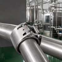 Raccord de tuyauterie haute pression industriel HG, collier de serrage de réparation en acier inoxydable, joint d'étanchéité EPDM NBR MVQ en option