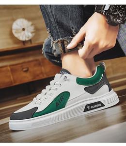 Zapatillas de deporte para hombre, zapatos informales de otoño, zapatillas de deporte informales para caminar, zapatos de tabla transpirables con cordones para adolescentes, - Product Image 5