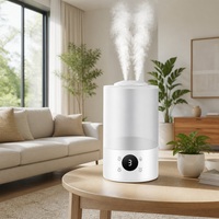 Humidificateur à ultrasons à brume froide 4L, 300ml/h, OEM ODM, faible MOQ, vente en gros directe usine, humidificateur d'air silencieux pour la maison et la chambre, import