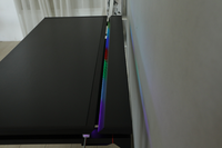 Ada nouveau Design ergonomique RGB LED lumière ordinateur portable bureau bureau bureau de jeu avec système de gestion des câbles