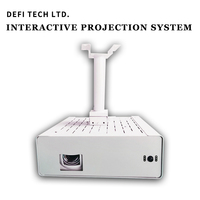 Projecteur de sol interactif 3D tout-en-un 4000 Lumens avec système mural intégré, résolution 1080P, 150 jeux, pour enfants, école, maison, fête, OEM