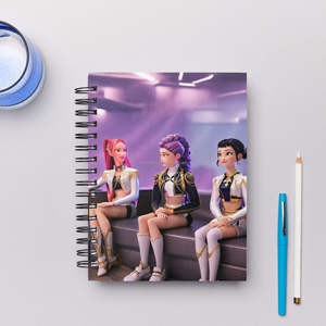 Vente flash : Carnet d'étude portable à spirales <span class=keywords><strong>de</strong></span> format A5 pour étudiants, avec personnage <span class=keywords><strong>de</strong></span> Kpop Demon Hunter, Rumi Mira, dessin animé - Product Image 6