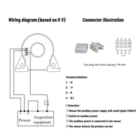 Capteur de courant à effet Hall YHDC HA2035, entrée 200A-500A, sortie 0.1A/0.15A, précision 0.5%, linéarité 0.1%, alimentation DC~100KHz 12V/15V