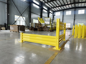 פלדה חובה כבדה עבור מסילות משמר 12 גובה אינץ ', חורים על שלושה צדדים לקו או קו זווית ישרה - Product Image 4