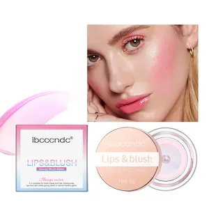 Kosmetik hersteller Solid Cream Blush Farbwechsel effekt Wasserdichter langlebiger Rouge Lippen balsam