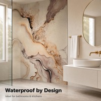 Nouveau panneau mural intérieur en PVC 3D ignifuge, imperméable et haute résistance pour la décoration de la maison 2026