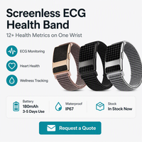 Bracelet de montre connectée en gros avec ECG, suivi de l'oxygène sanguin, moniteur de fréquence cardiaque 24/7, étanche IP67, en alliage de titane, mesure de la tension artérielle