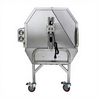 Grill à gaz rotatif pour barbecue, grande taille, réglable, en acier inoxydable, double brûleurs, pour porc et agneau, usage professionnel en extérieur, personnalisable OEM