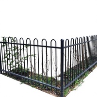Clôture Moderne en Acier à Pointes, Panneaux de Sécurité Tubulaires en Acier Galvanisé pour la Protection des Limites de Villas, Usines et Jardins