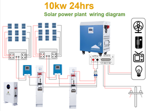 Sistema de Energía Solar de 10kw, Conjunto Híbrido Completo con Batería Solar, Sistema de Aire Acondicionado Fuera de la Red para el Hogar, Generadores Solares - Product Image 3