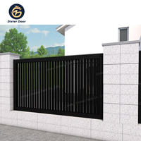 Clôture modulaire au design moderne Panneaux de clôture à lattes pour la confidentialité Clôture de jardin extérieure en aluminium métal horizontale