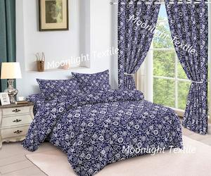 Juego <span class=keywords><strong>de</strong></span> cortinas y sábanas planas <span class=keywords><strong>de</strong></span> <span class=keywords><strong>jardín</strong></span> con estampado <span class=keywords><strong>de</strong></span> flores <span class=keywords><strong>de</strong></span> microfibra King <span class=keywords><strong>de</strong></span> estilo francés, 6 uds. - Product Image 4