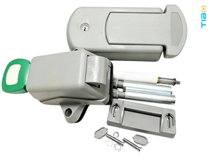 Manija de Puerta para Cuarto Frío de Plástico Estilo Diseño Industrial 4100 con Cerradura y Control Táctil, Diseño Ambidiestro, Fácil Instalación - Product Image 1