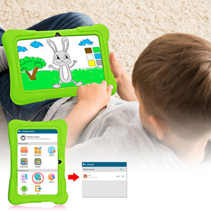 PRITOM K7 tableta robusta de <span class=keywords><strong>android</strong></span> de 1 + 1 + 16GB 1024*600 0.3MP / 2.0MP 3000mAh batería de la batería 7 pulgadas niños tablet - Product Image 5
