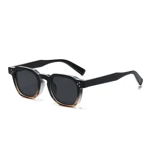 5169 2024 Ins vuông ống kính màu xanh kính người đàn ông xu hướng Kính mát Chunky phụ nữ thời trang lentes de Sol tùy chỉnh logo riêng