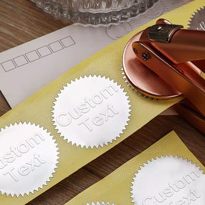 <span class=keywords><strong>Sello</strong></span> de Grabado en Metal Personalizado, Diseño Personalizado para Libros, Sobres, Servilletas, Manualidades en Papel, Herramienta de Prensado Elegante - Product Image 6