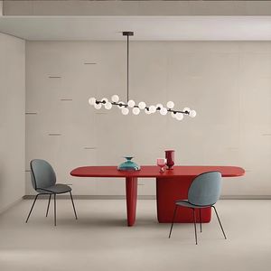 Modern Oval Dining Table Solid Wood Multipurpose Furniture For Dining Room And Office Use - Product Image 1