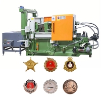 Machine de moulage sous pression à chambre chaude de haute précision LH-HC50T pour alliage de zinc, avec moteur PLC, pour la production d'ornements métalliques horizontaux
