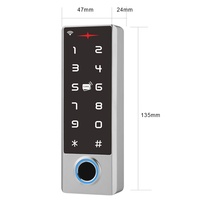 IP68 Su Geçirmez RFID Parmak İzi Erişim Kontrolü Sıfırlama Özelliği Özelleştirilebilir Logo Tuya Erişim Kontrol Okuyucusu 10.000 Kullanıcı WiFi