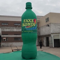 Répliques géantes gonflables personnalisées de bouteilles d'eau et de boissons