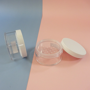 Tarro cilíndrico transparente de plástico con tapa rosada de rosca para uso cosmético, material PP AS, botella DIY, ensamblaje 3 en 1 - Product Image 4