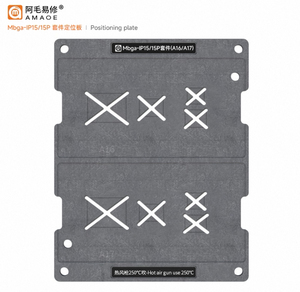 Amaoe mbga แท่นปลูกดีบุกแม่เหล็กสำหรับ <span class=keywords><strong>iPhone</strong></span> 7G-16Pro <span class=keywords><strong>MAX</strong></span> ฮาร์ดดิสก์ซ่อมแซมแผ่นโลหะขูดลายฉลุเครื่องมือด้วยมือ BGA - Product Image 3