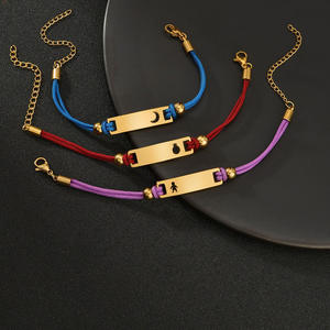 Bracelets personnalisés en acier inoxydable <span class=keywords><strong>avec</strong></span> nom de bébé, cœur creux, lune, papillon, hommes, femmes, garçon, fille, gravure de nom sur <span class=keywords><strong>bracelet</strong></span> - Product Image 3